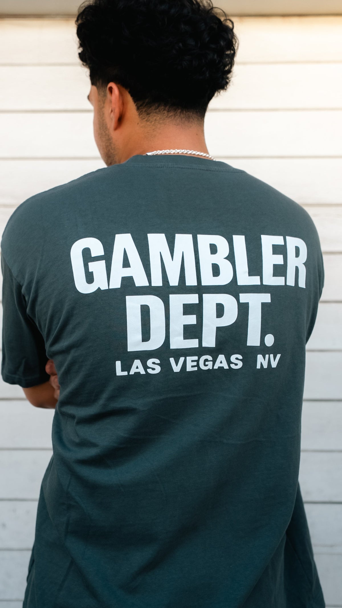 Grey Gambler DPT Classic Logo Tee back detail